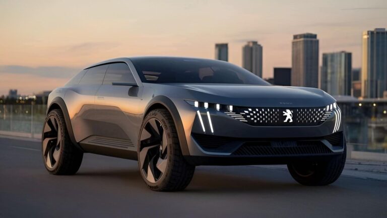 2026 Peugeot 608 liftback sedan with sleek French design and LED lighting
